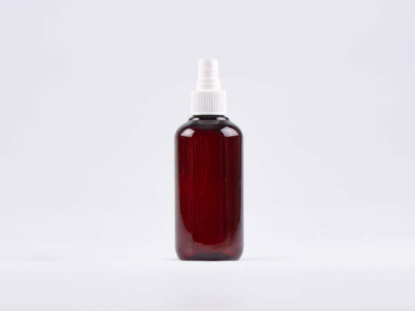 Flasche "Alex" 200ml, mit Zerstäuber weiss/schwarz